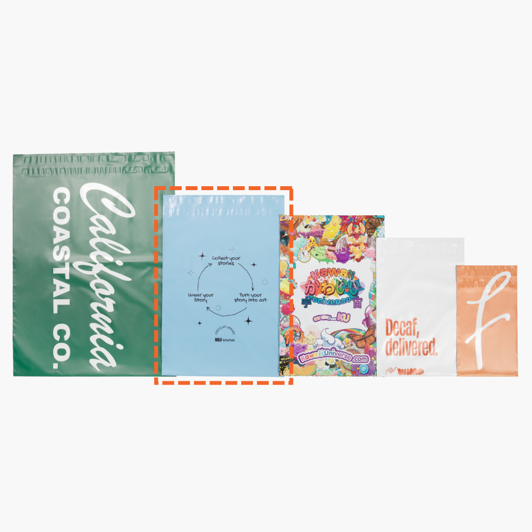 18” x 14” Custom Biodegradable Poly Mailers