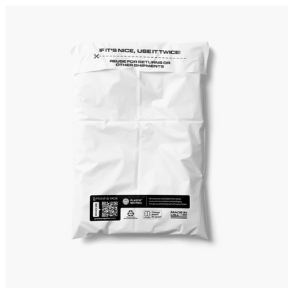 Stock Biodegradable Poly Mailers - Enjoy Your Purchase Make it Last