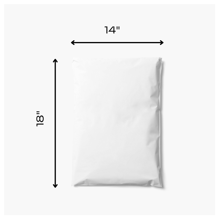 18” x 14” Custom Biodegradable Poly Mailers