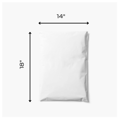 18” x 14” Custom Biodegradable Poly Mailers