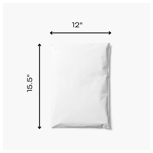 15.5” x 12” Custom Biodegradable Poly Mailers