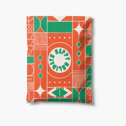 Stock Biodegradable Poly Mailers - Holiday Collection 2024