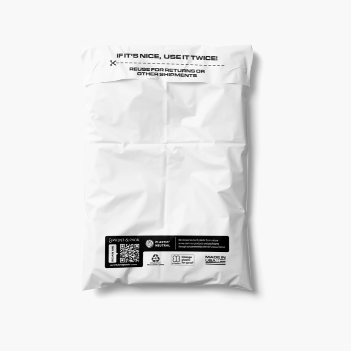 Stock Biodegradable Poly Mailers - Send with Love